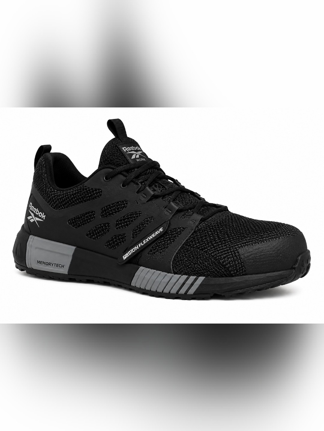 Nib Reebok Fusion Flexweave Work Comp Toe Safety Work Shoes Black 10.5w Astm Eh